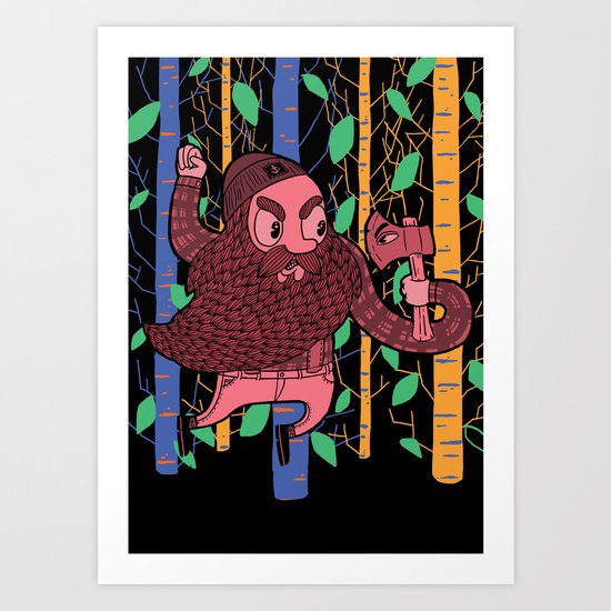 The Lumberjack Art Print