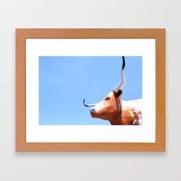 Texas Longhorn (Bevo) Photograph Framed Art Print | Photo 