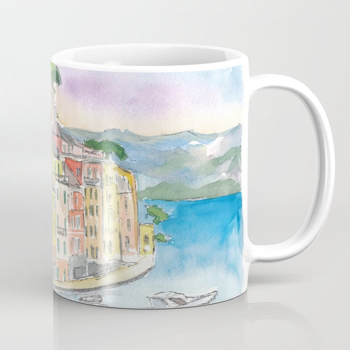 Portofino Ligure Dream Seafront View Coffee Mug