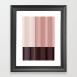 Color Block Line Abstract XI Framed Art Print