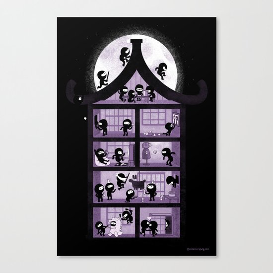 A House full of Ninjas Canvas Print