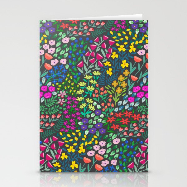 Flower market floral pattern Stationery Cards