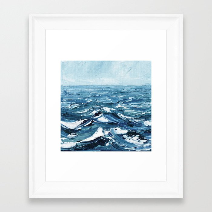 Deep Dark Seas Framed Art Print
