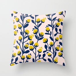 Garden Dreamer: flower buds Throw Pillow