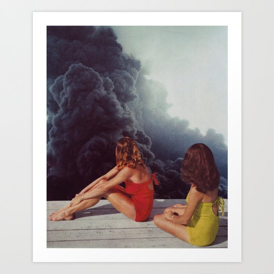 SUNBATHING Art Print