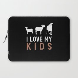 Goat I Love My Kids Goats Laptop Sleeve
