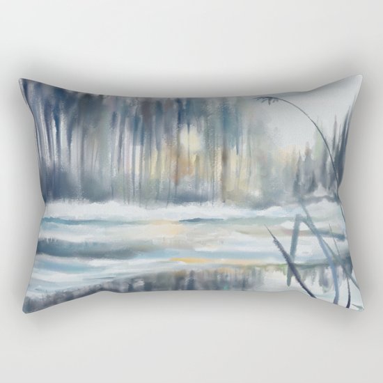 Yesterday's Snow Rectangular Pillow