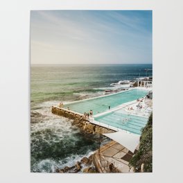 Bondi Icebergs Club | Bondi Beach Sydney Australia Ocean Coastal Travel Photography Poster