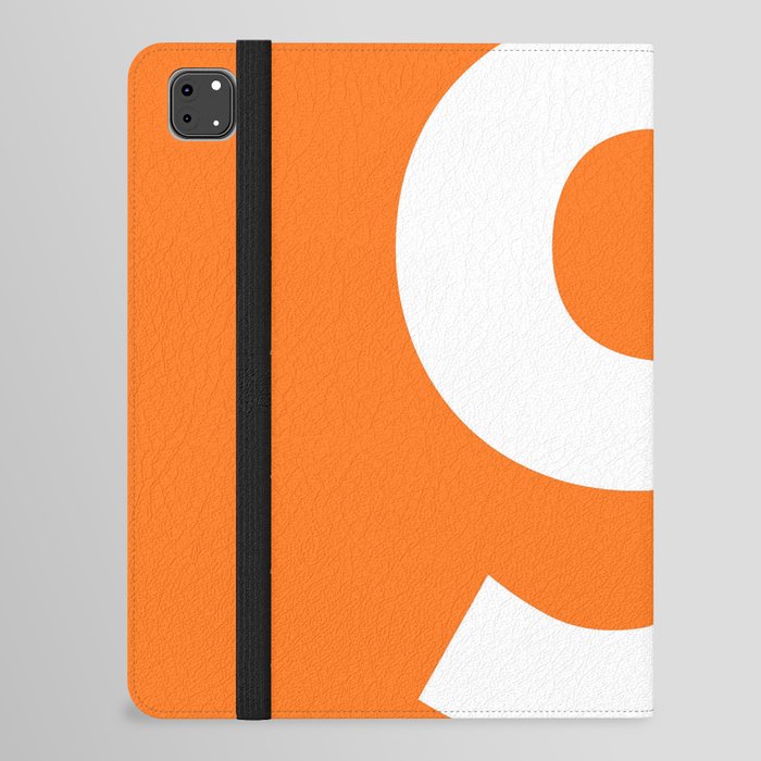 Number 9 (White & Orange) iPad Folio Case