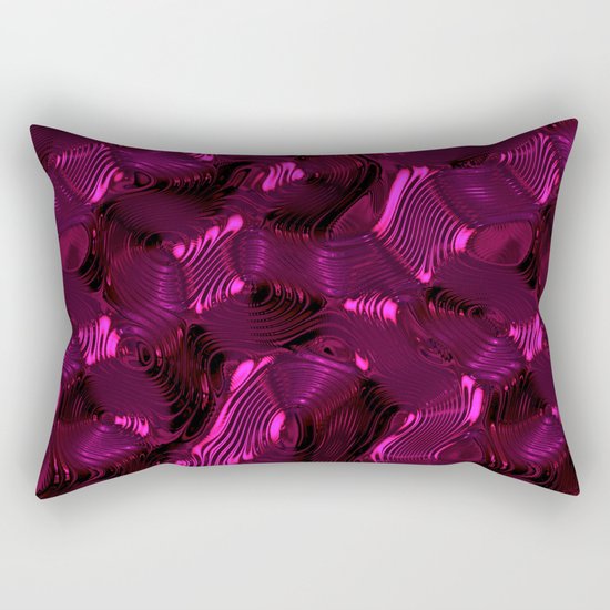 Pink Metal techno surface Rectangular Pillow