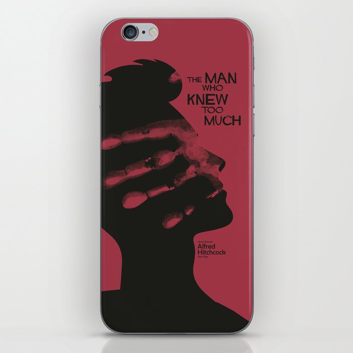 The Man who Knew Too Much, Alfred Hitchcock, minimal movie poster, alternative film playbill, cinema iPhone Skin
