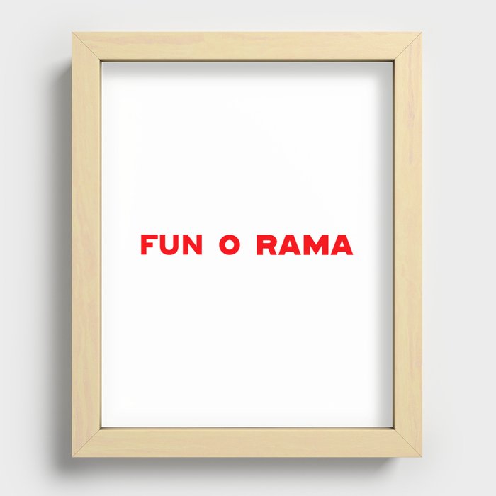 FUN O RAMA Recessed Framed Print