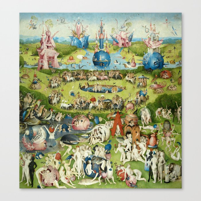 The Garden Of Earthly Delights By Hieronymus Bosch Canvas Print By
