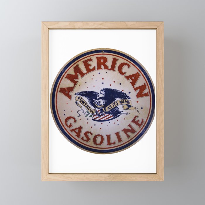 American Gasoline Framed Mini Art Print