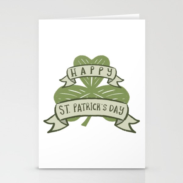 Happy St. Patrick's Day Stationery Cards