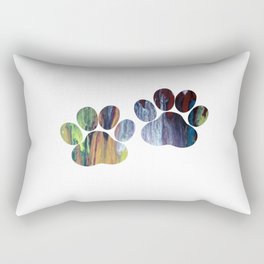 Dog Paw Prints Rectangular Pillow
