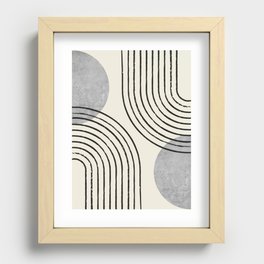Sun Arch Double - Grey Recessed Framed Print