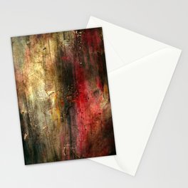 Fall Abstract Acrylic Textured Painting Stationery Cards