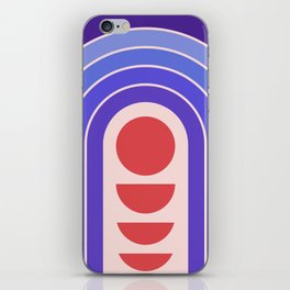 Retro Geometric Rising Arch Design 624 iPhone Skin