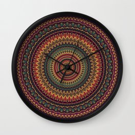 Mandala 488 Wall Clock | Graphicdesign, Pattern, Digital, Nature, Mandala, Abstract, Love, Floweroflife 