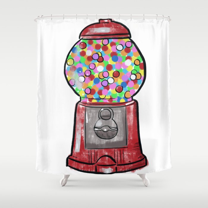 Gumball Machine Shower Curtain