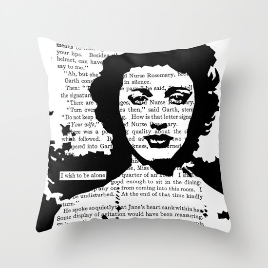 I Wish to be Alone Throw Pillow
