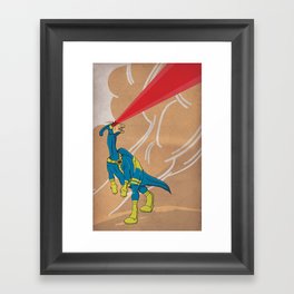 Paracyclophus - Superhero Dinosaurs Series Framed Art Print