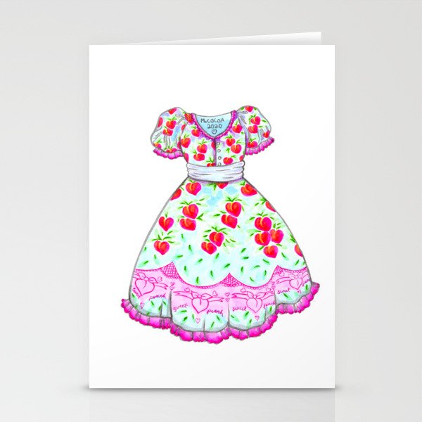 Sweet Peach Lolita Stationery Cards