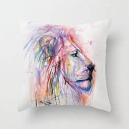 The Almighty Lion Throw Pillow