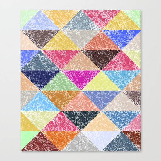 Color texture, Geometric background #2 Canvas Print