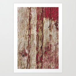 Old wood with red paint Art Print | Abstract, Homedecors, Old, Vintage, Pop Art, Photo, Doors, Bachground, Color, Line 