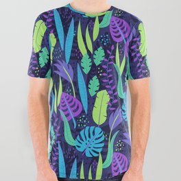 Magical Jungle Night All Over Graphic Tee