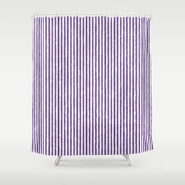 Purple Whimsical Lines Shower Curtain