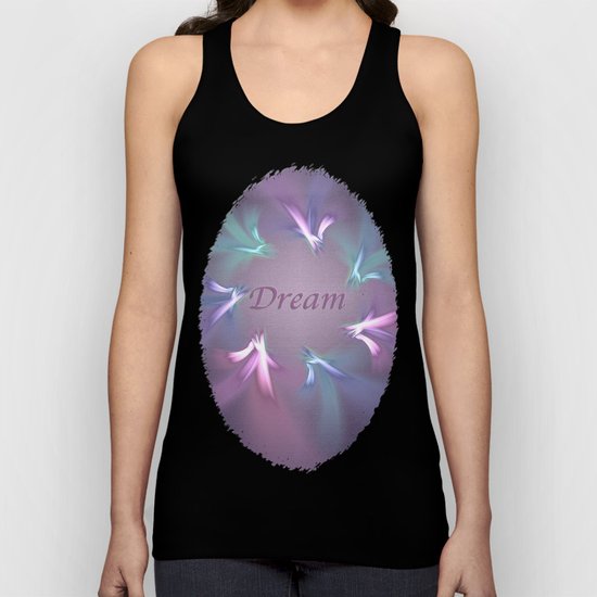 Circle Ribbon Dream Unisex Tank Top