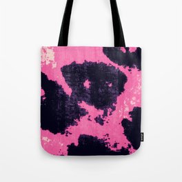 Pink and Black spots Tote Bag