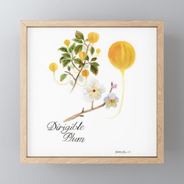 Dirigible Plum Botanical Art Framed Mini Art Print