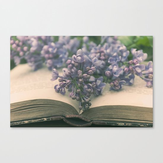 Book of LOVE - Lilacs Syringa Canvas Print