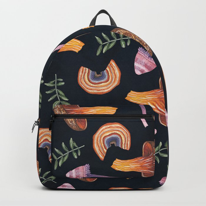 mushroom pattern / wild life Backpack