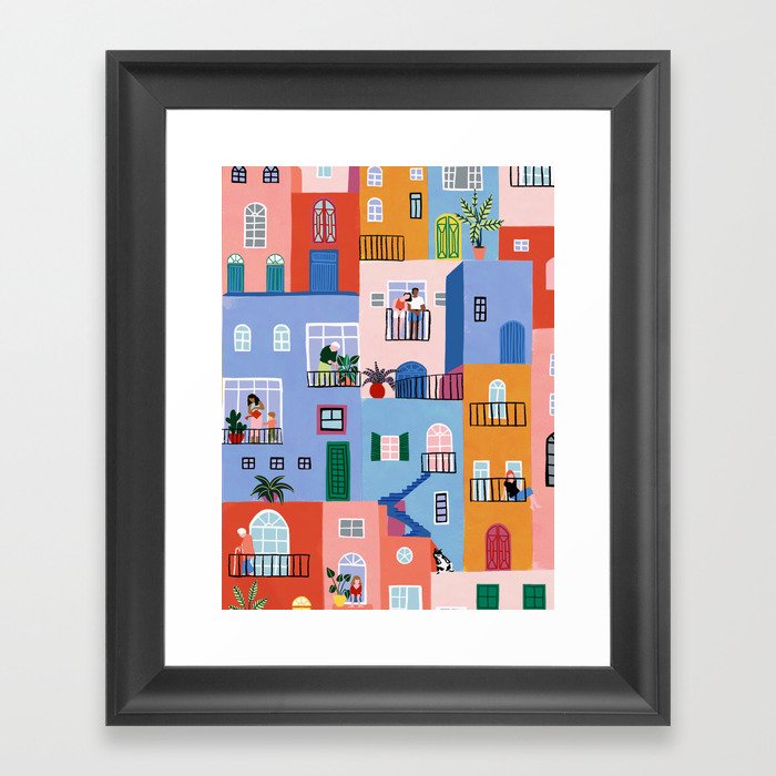 Home together -02 Framed Art Print