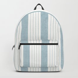 Ticking Stripe in Light Blue Backpack | Graphicdesign, Stripes, Stripe, Vertical, Simple, Bluestripe, Calmingblue, Digital, Tickingstripes, Pattern 