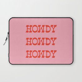 Howdy Howdy!  Pink and Red Laptop Sleeve