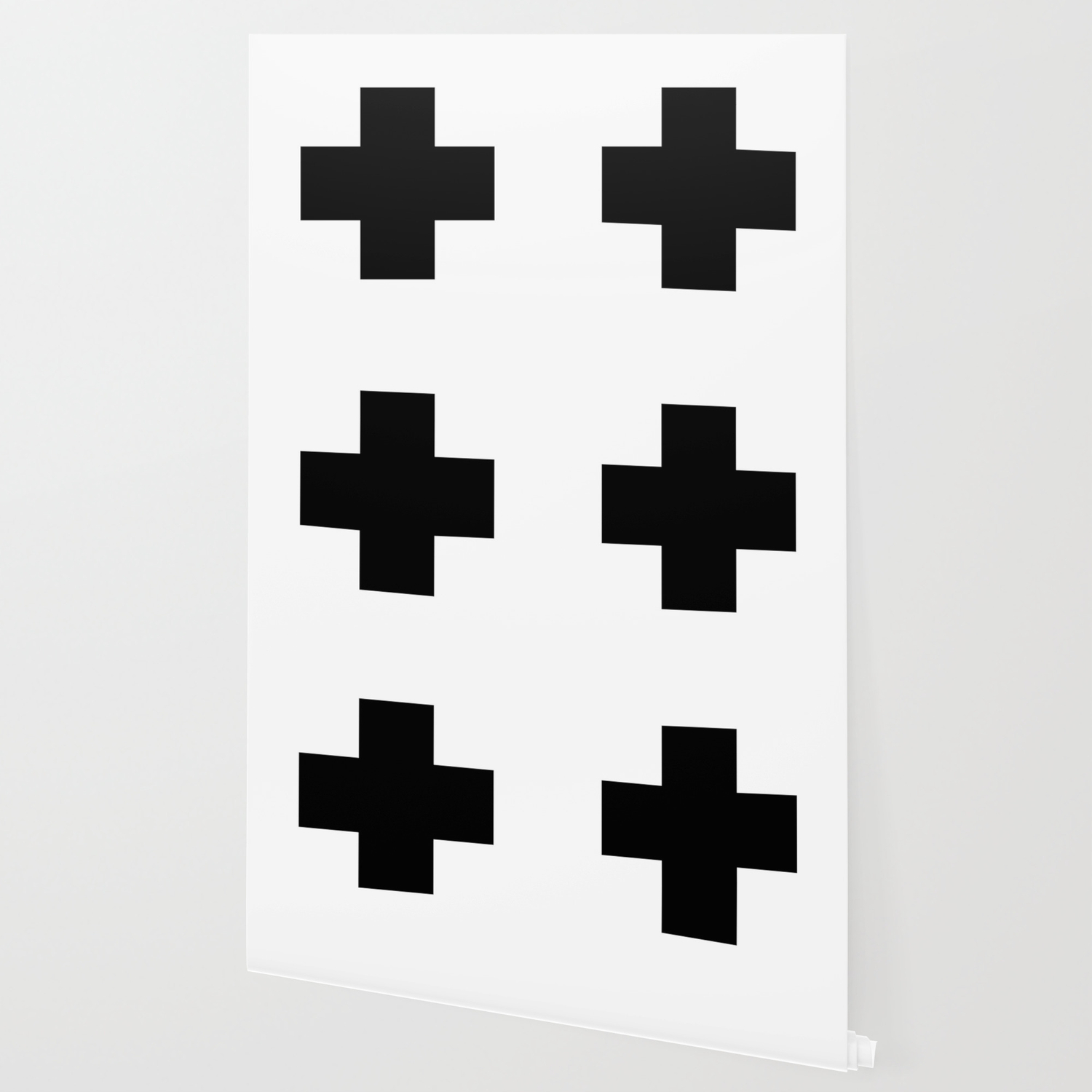 Black Swiss Cross Wallpaper By Seafoam12 Society6