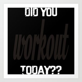 Workout Art Print | Workout Mat, Workout At Home, Workout Bands, Workout Challenges, Workout Diary, Workout Leggings, Workout Bench, Workout Bike, Workout Music, A Workout Routine 
