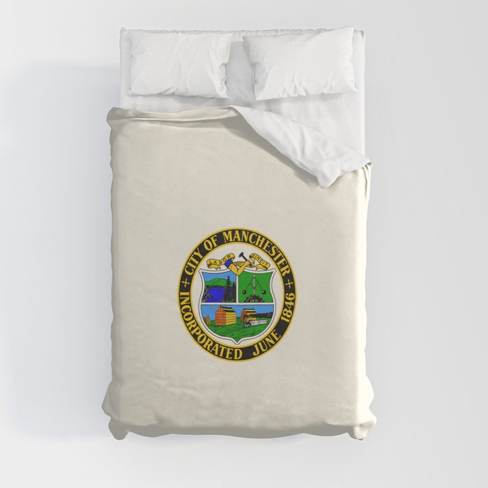 Flag of Manchester, New hampshire Duvet Cover