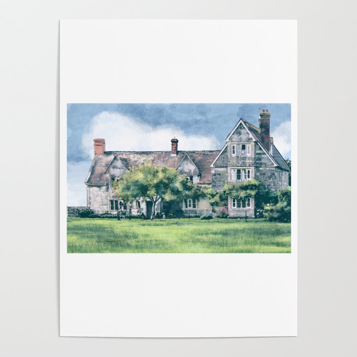 cottage, peace and sunny day~ Poster