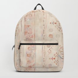 Boho Chic Pastel Distressed Carpet Backpack