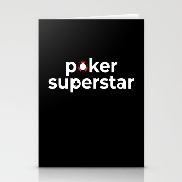 Poker Superstar Texas Holdem Stationery Cards