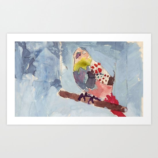 It's Raining, Birds are Singing Art Print