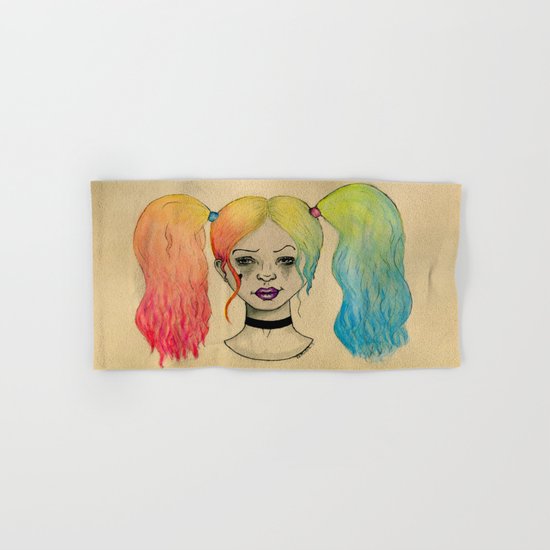 HARLEY QUINN FANART Hand & Bath Towel