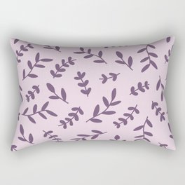 Leaves Pattern (purple) Rectangular Pillow